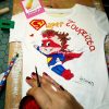 zipounaki ,formaki vrefko zografismeno superwoman